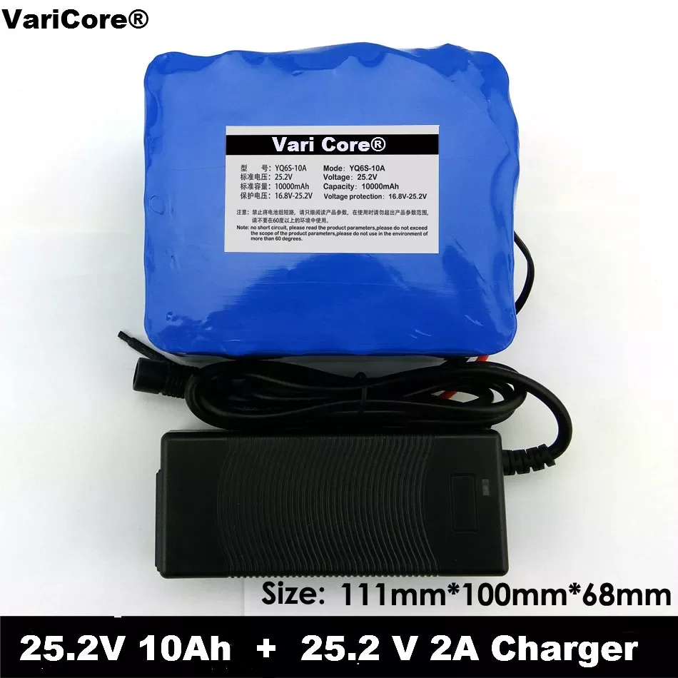 

2023New 24V 10 Ah 6S5P 18650 Battery lithium battery 24 v Electric Bicycle moped /electric/lithium ion battery pack +25.4V 2A Ch