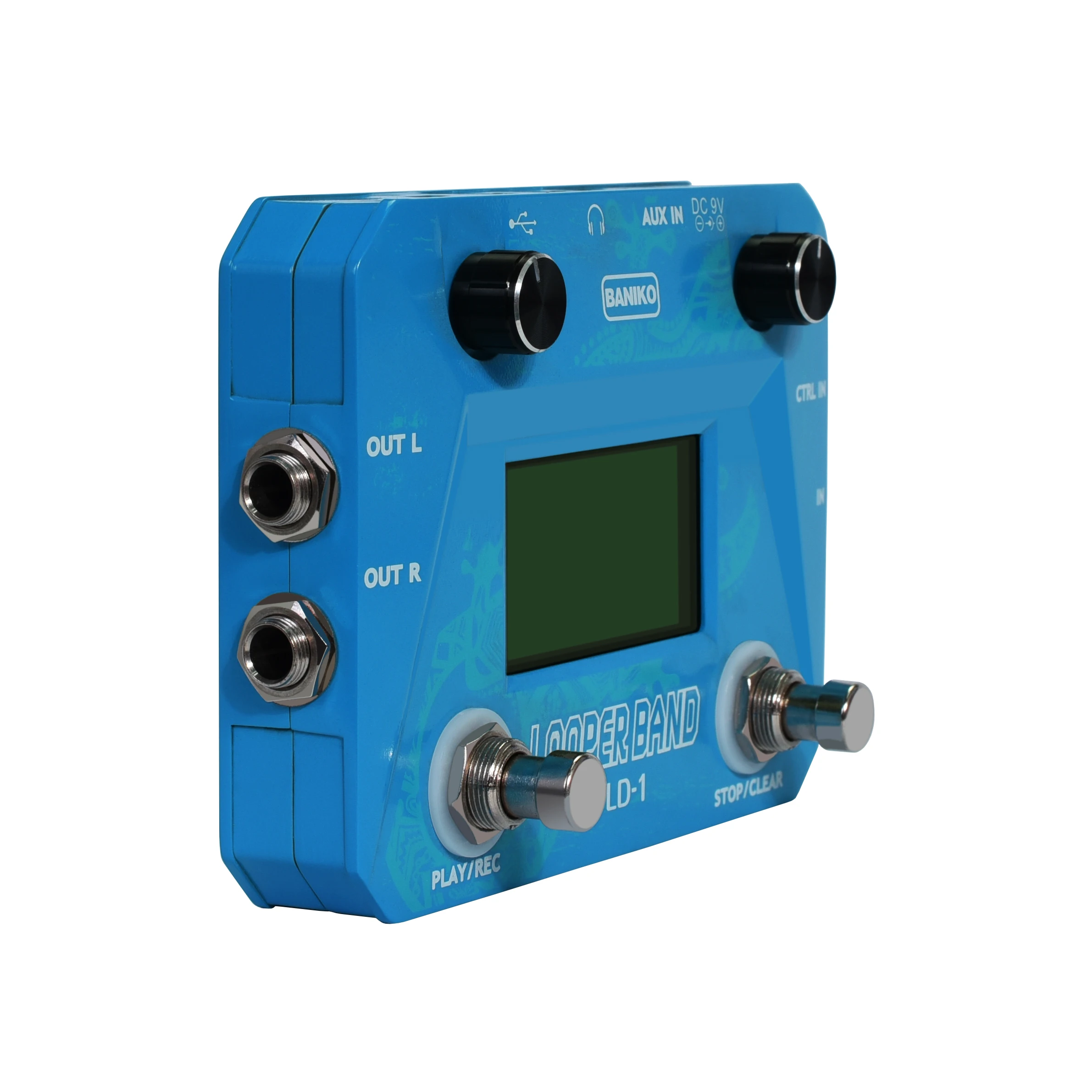 Baniko LBL-01 Guitar Beat Loop Pedals Drum Looper Machine 40 Drums Rhythm 50min Looper Recording Time Footswith Freely Included