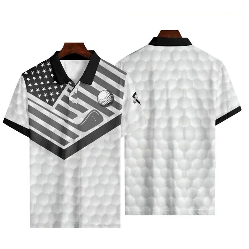 Модная спортивная рубашка-поло для гольфа Джерси Гольф Рубашки поло с короткими