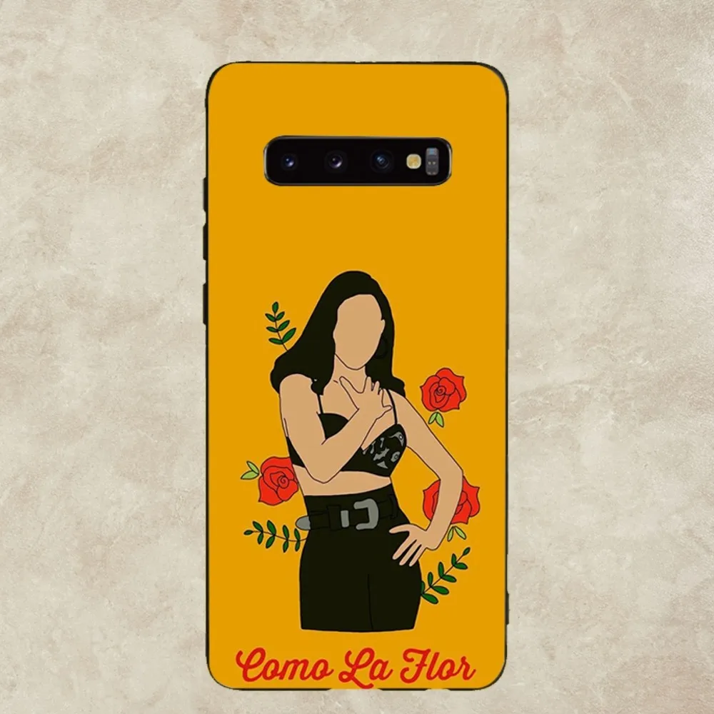 Чехол для телефона S-Selena Q-Quintanilla siinger Samsung Galaxy A52 A12 A51 S21 Edge S22 ULTRA S23 S20LITE Plus Ultra Black Cover