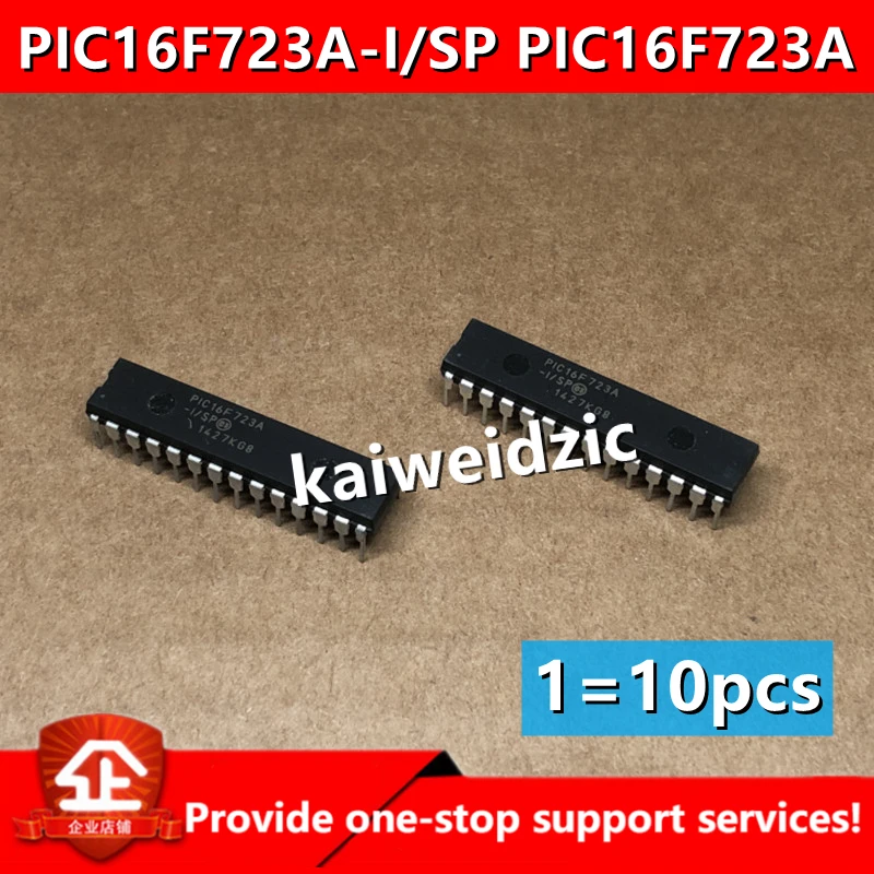 10pcs 5pcs kaiweikdic New imported original PIC16F723A-I/SP PIC16F723A-I-SP DIP28 Microcontroller processor and microcontroller - купить по