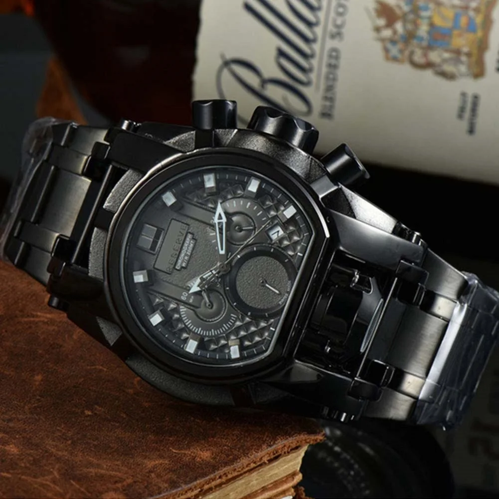 

AAA Original Invicto Watch For Men Multifunction Chronograph Compas Invincible Steel Material Undefeated Reserve Bolt Zeus Clock