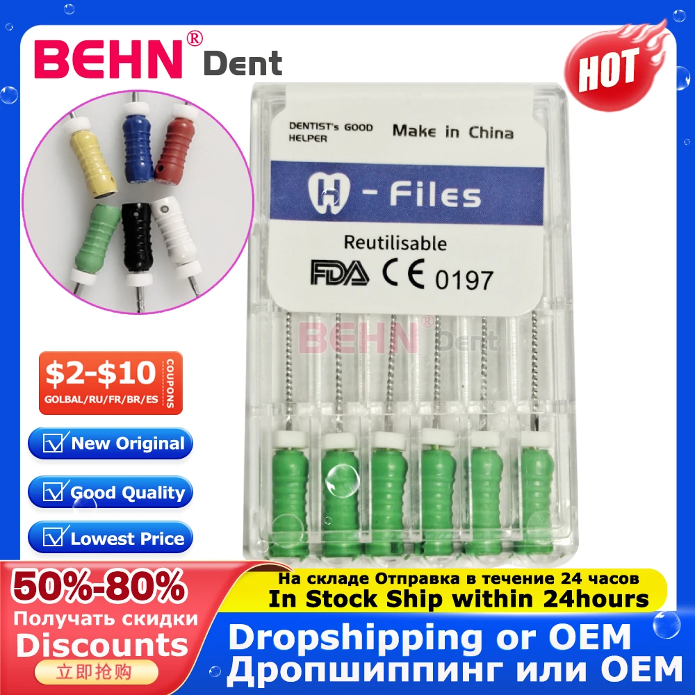 

10Boxes Dental Endo Files Stainless Steel Root Canal H File 25mm Endodontic Instruments Dental Materi Dentistry Tools