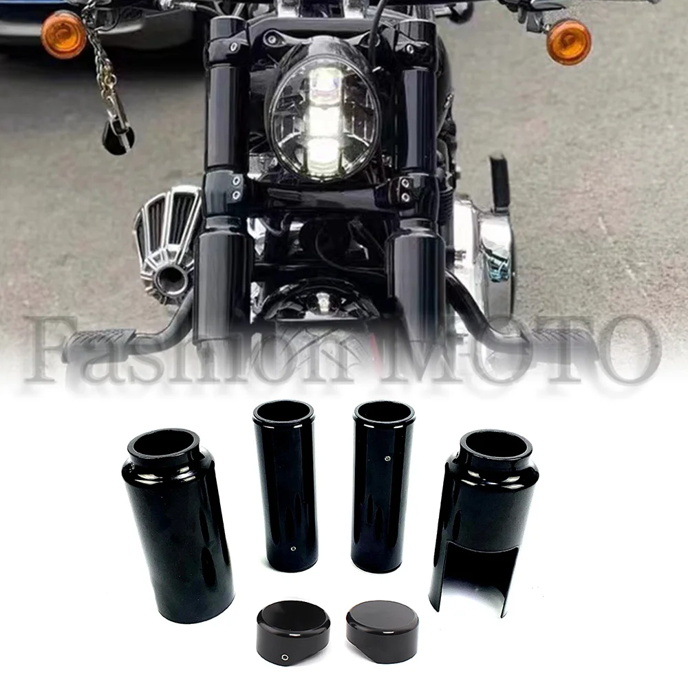 

Motorcycle Upper/Lower Front Fork Shock Absorber Cover Protective Sleeve Fits For Harley Softail Breakout FXBR FXBRS 2018-2022