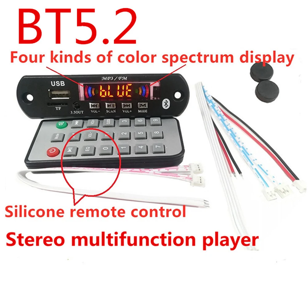 

New Product Promotion Dc7v / 18V 6W BT5.2 Stereo Power Amplifier Wireless Player Lossless Decoder Board 3.5out Audio Module