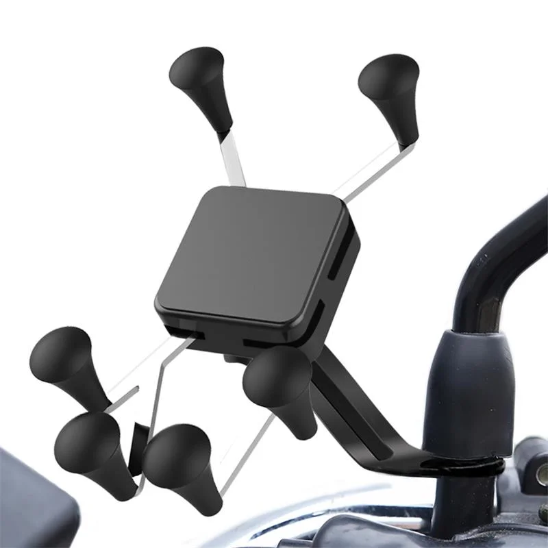 

Motorcycle Phone Mount Cell Smartphone Holder for Rearview Mirror with 360 Rotate Holder for GPS Motorcycle Support
