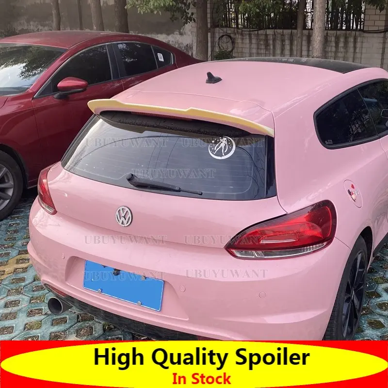 

For Scirocco Glossy Black and Carbon Fiber color Rear Roof Lip Wing Spoiler For Volkswagen VW Scirocco 2009 - 2013 (Not for R)
