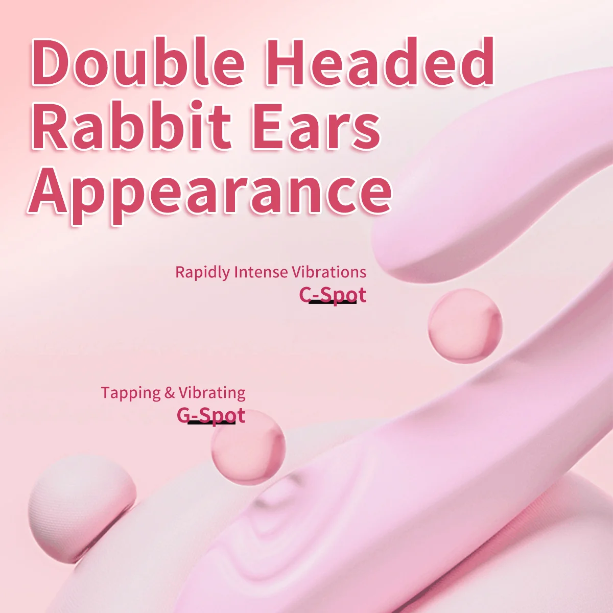 Вибратор Jissbon с двойным проникновением