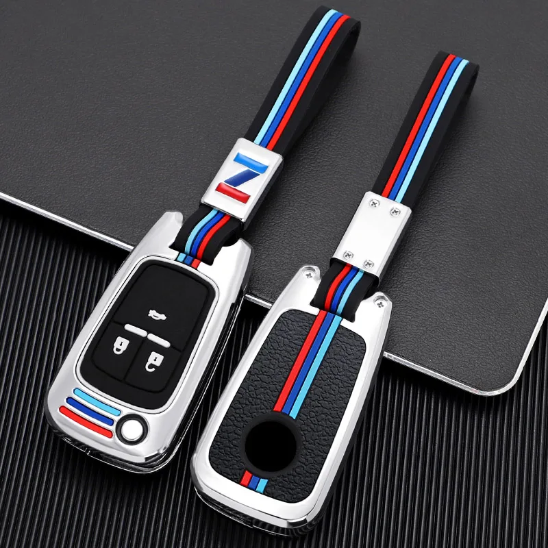 

Zinc Alloy Flip Folding Remote Car Key Shell For Chevrolet Cruze Epica Lova Camaro Impala 2 3 4 5 Button HU100 Blade Replacement