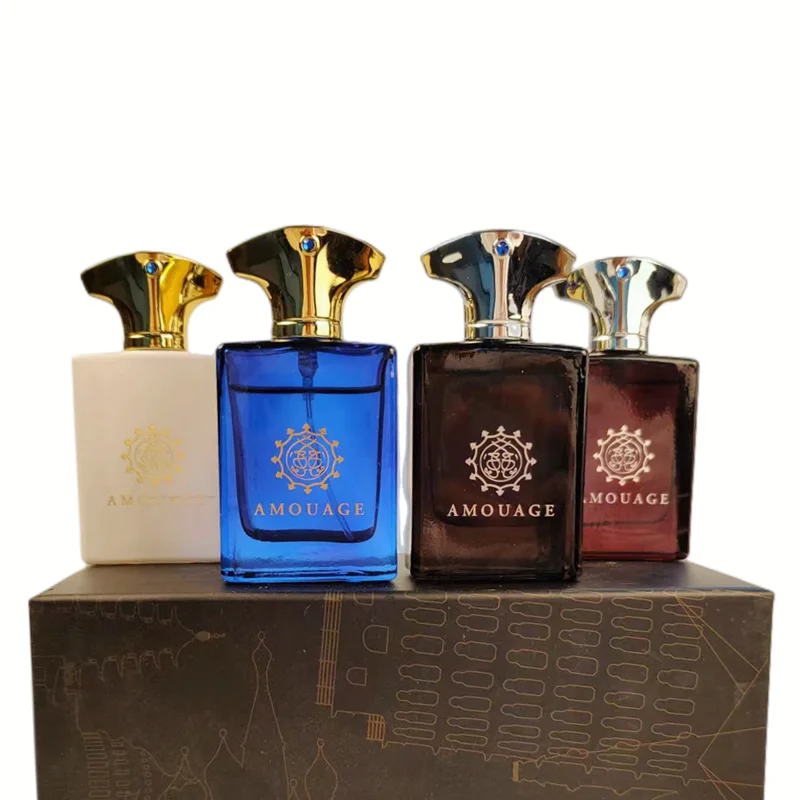 Men's Parfume Set Amouage Honour Interlude Memoir Lyric Body Spray Men's Parfum Set Gift Good Smelling Colognes