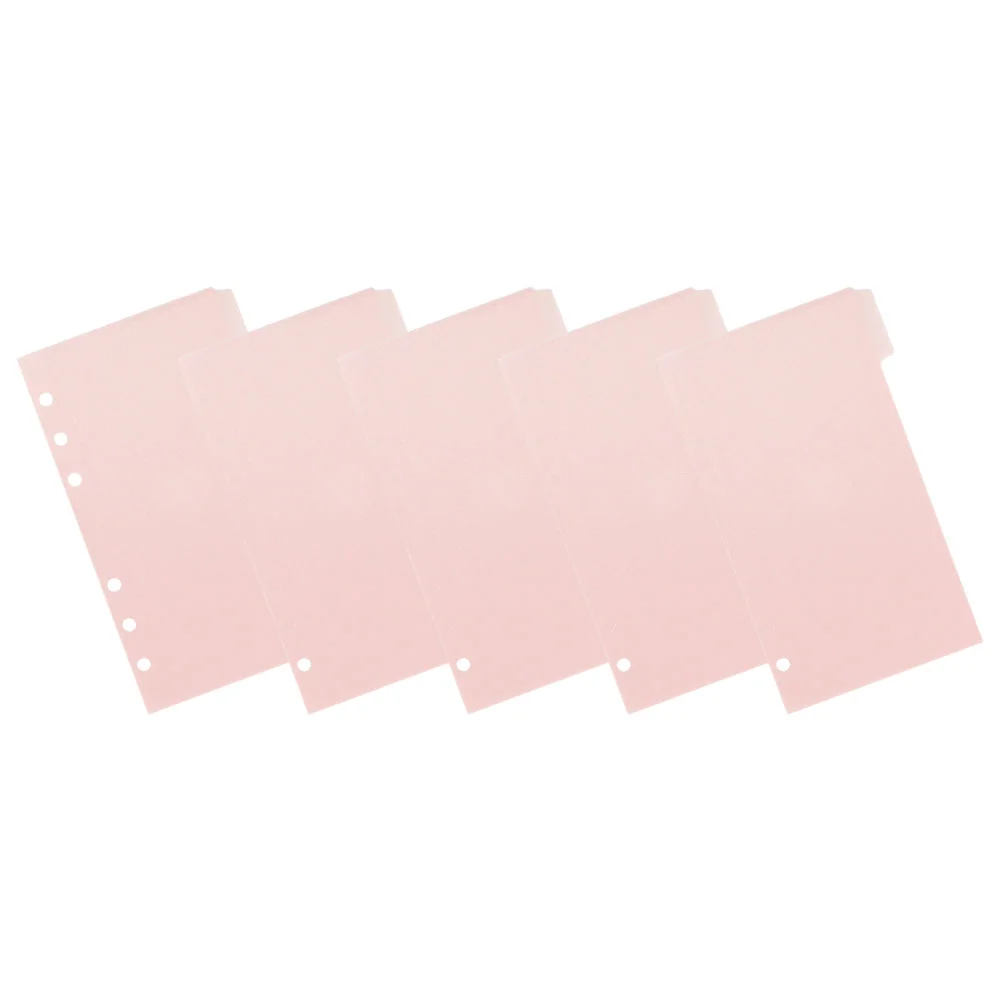 

1 Set Binder Pockets 6-Hole Plastic Binder Folder Loose Leaf Bags for Files Documents Bookbinder Budget