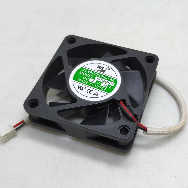 

M YM1206PHS1 DC 12V 0.18A 60x60x15mm 2-Wire Server Cooling Fan