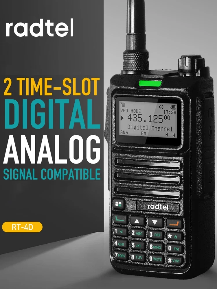Radtel RT-4D DMR Радио Цифровая рация Двухрежимная аналоговая двусторонняя