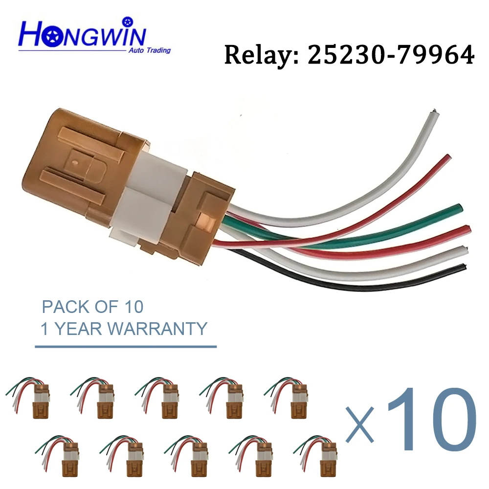 

6Pin 12V New Relay With Wire Connector Plug Fits Nissan 200SX 240SX Infiniti FX35 FX45 G35 Q45 QX4 25230-79964 2523079964