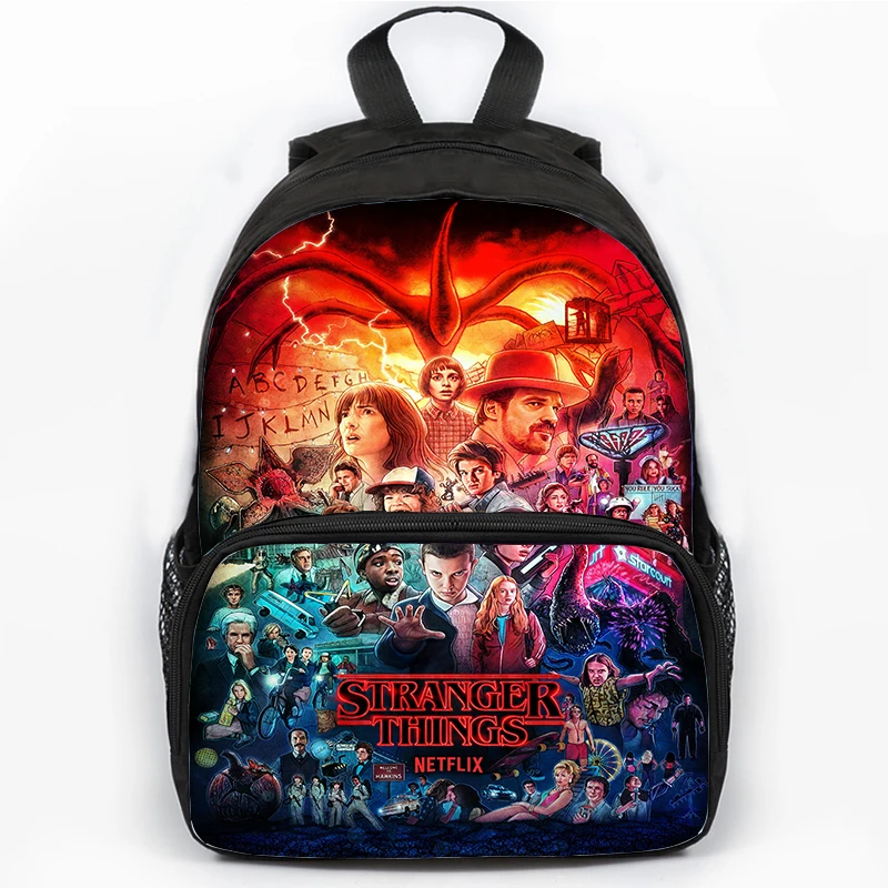 

Stranger Things 4 Backpack Children Zipper Rucksack Boy Girl Bagpack Students Mochila Teenager Anime School Bag Travel Knapsack