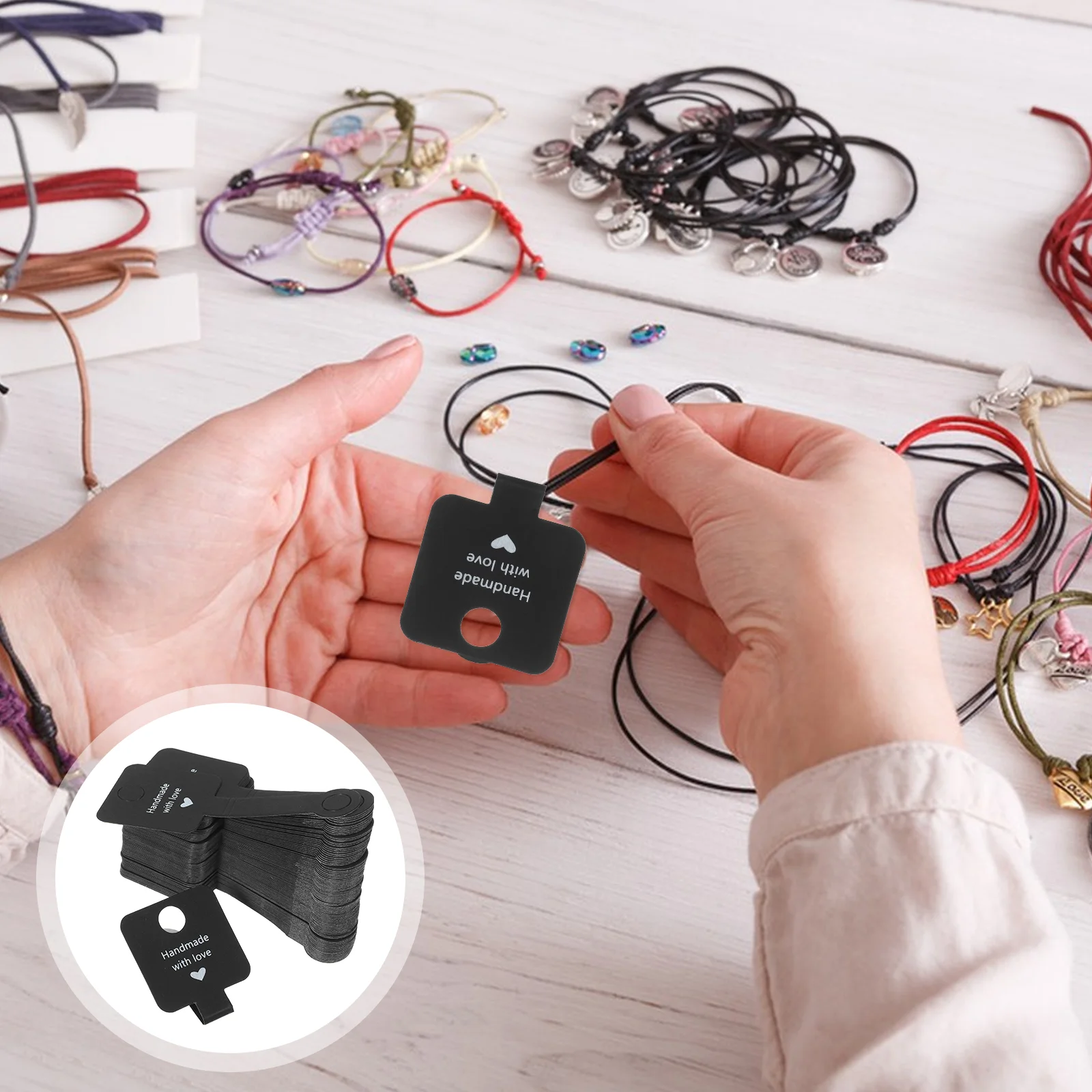 Самоклеящиеся ожерелья карты упаковка для ювелирных изделий карточки браслеты