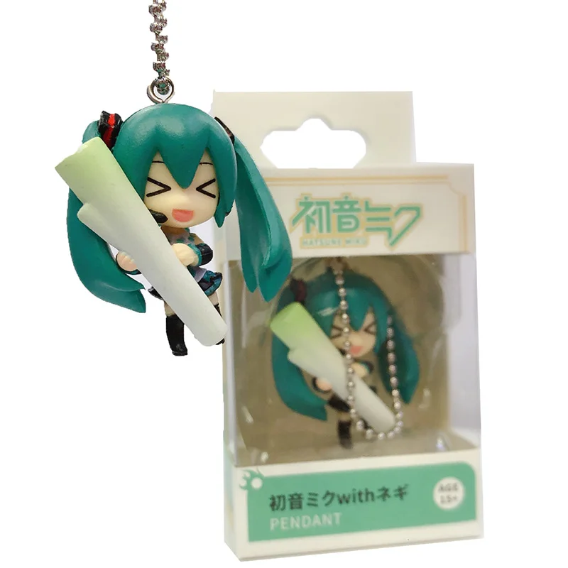 Брелок Мику Hatsune 4 см милый подарок для девочек аниме фигурка супер Уникальный