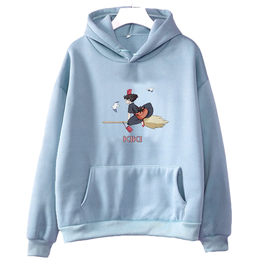 

Kiki's Delivery Service Print Pullovers Japanese Anime Graphic Hoodie Autumn Fleece Sweatshirt Women/men Casual Sudadera Clothes