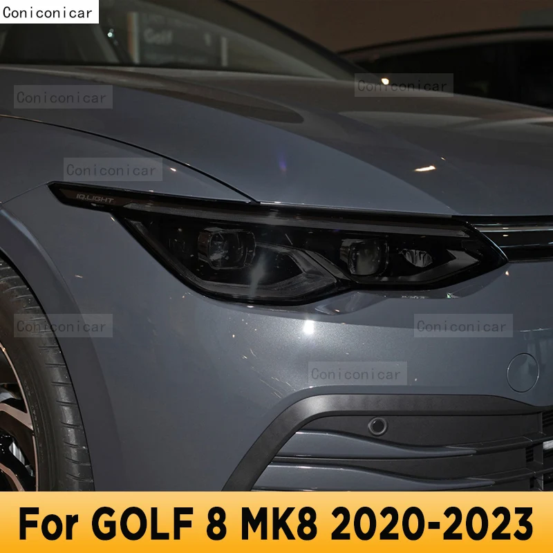 

For GOLF 8 MK8 2020-2023 Car Exterior Headlight Anti-scratch Front Lamp Tint TPU Protective Film Repair Accessories Sticker