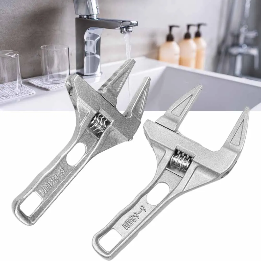 

Sanitary Wrench Household Adjustable Wrench Short Handle Big-Mouth Board Repair Rust Proof High Hardness Wear Resistance PRE