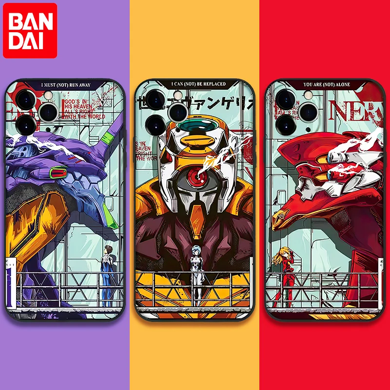 Neon Genesis Evangelion EVA Phone Case For Apple iPhone 11 12 13 Pro Mini X XR XS Max 6 6S 7 8 Plus Liquid Silicone Cover |