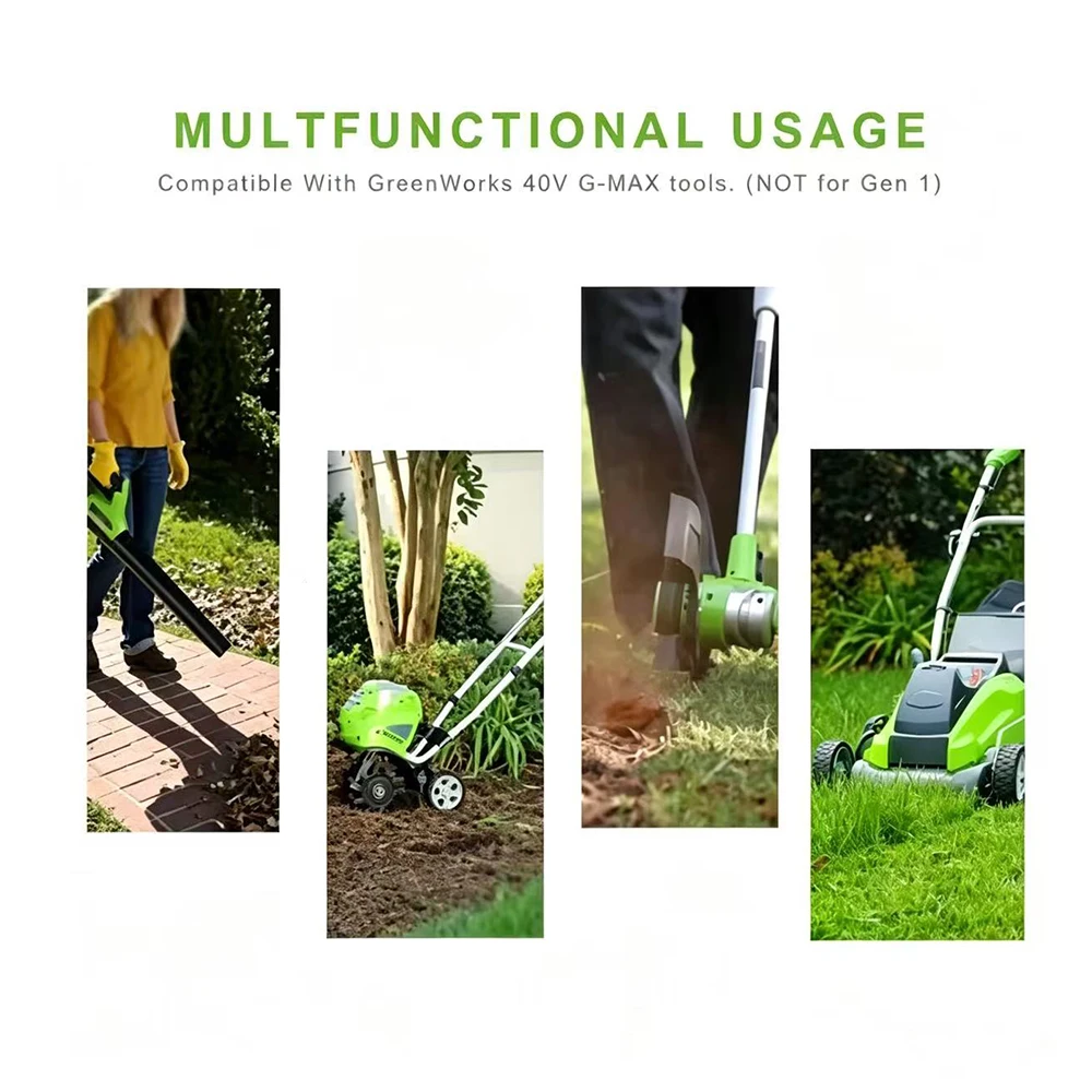 Фото Аккумуляторная батарея 40В 18650 Li-ion 6000мАч для GreenWorks 29462 29472 29282, для газонокосилок и электроинструментов G-MAX GMAX. №5