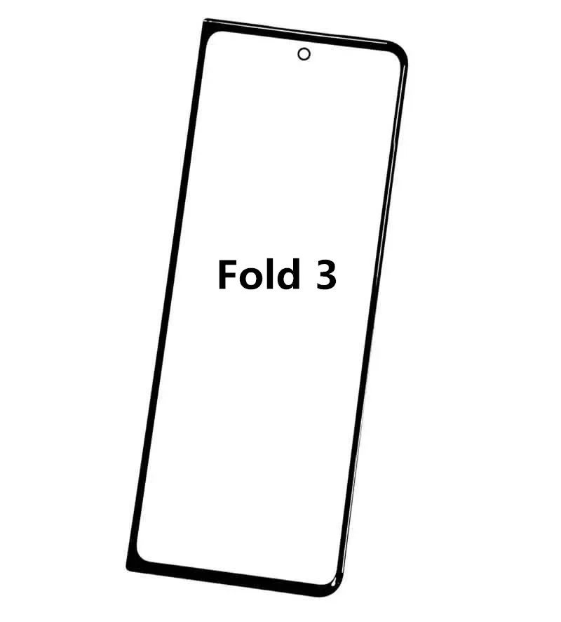 Внешнее стекло с OCA для SM Z Fold 1/2/3/4/5 F900 F916 F926 F936 F946 сломанное маленькое дисплея
