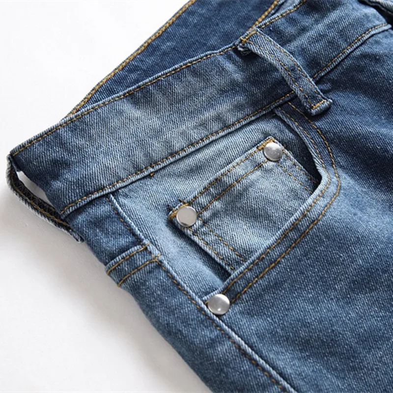 2022 Chic Flame Print Retro Washed Men Hip Hop Jeans Trousers Vintage Stretch Women Slim Denim Pants New Fashion Pantalon Homme