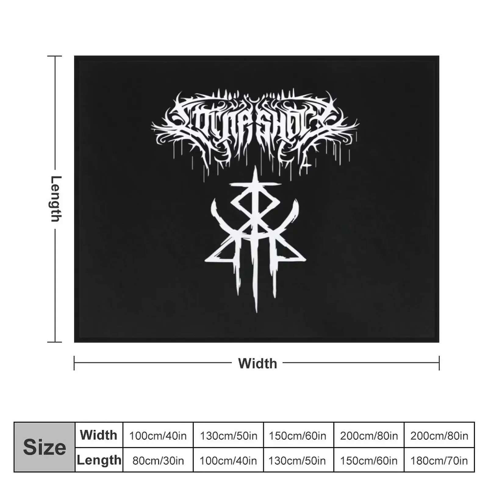 Логотип Lorna Shore Merch - бессмертный логотип одеяло гигантский диван полярные одеяла