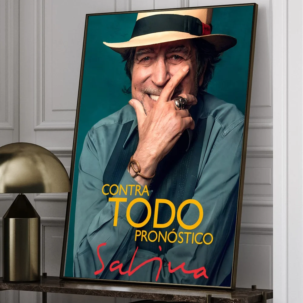 Joaquin Sabina Musician Whitepaper Poster Waterproof Paper Sticker Coffee House Bar Aesthetic Art Wall Painting