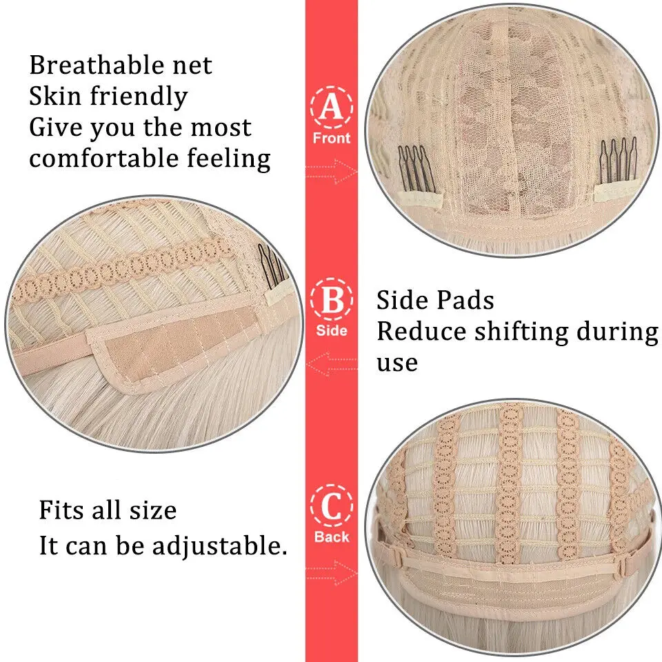 Парики Для костюма пепепельный блонд термостойкие синтетические волосы длинные