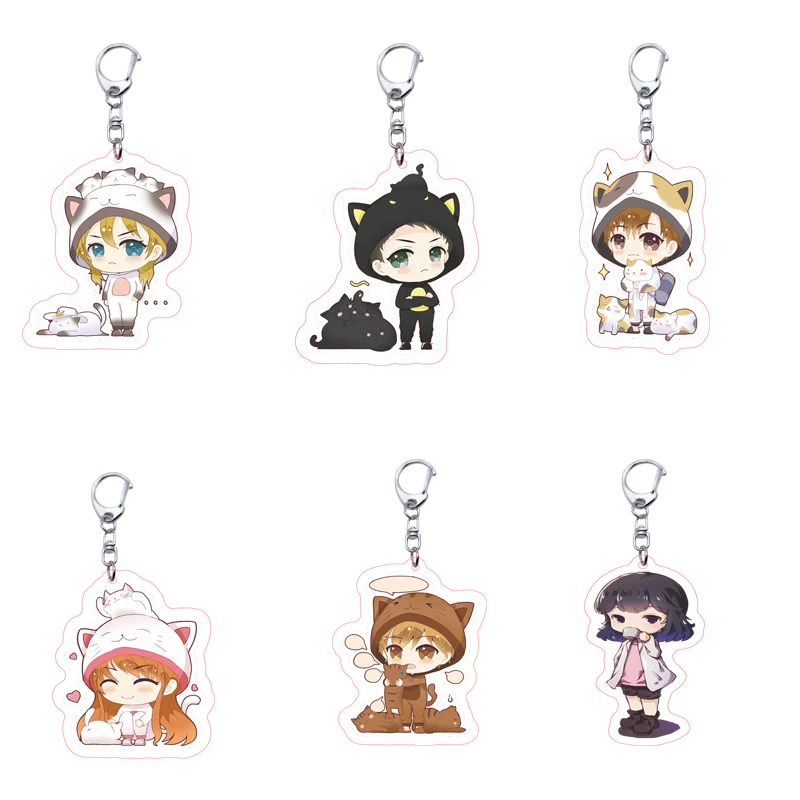 

Anime Keychains quan zhi gao shou Cute Personalized Keychain Key Chain Car Keychain Acrylic Keychain Cartoon gift jewelry