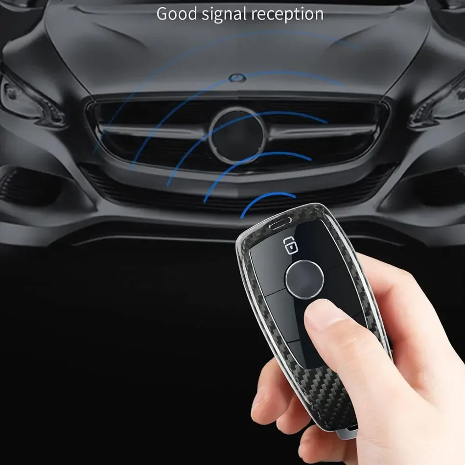 Чехол для ключей из углеродного волокна Mercedes Benz защита W213 E200 250 E300 E350e E400