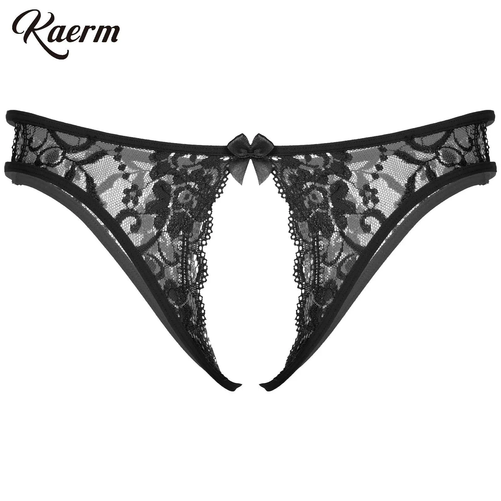 

Men Floral Lace Crotchless Sissy Panties Lingerie Brief Sexy Hollow Out Low Waist See Through Underwear Porno Underwear