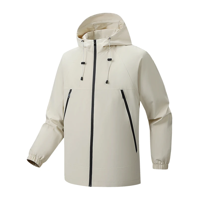 Осенний плащ мужская повседневная модная ветровка на молнии с наклонными