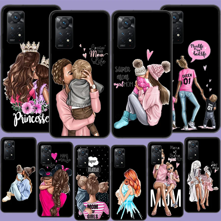 

Baby And Mom Girl Phone Case For Xiaomi Redmi 10A 10C 10 9 Prime 8 7 6 10X 9A 9C 9T 8A 7A 6A S2 K20 K30 K40 Pro Capa Coque