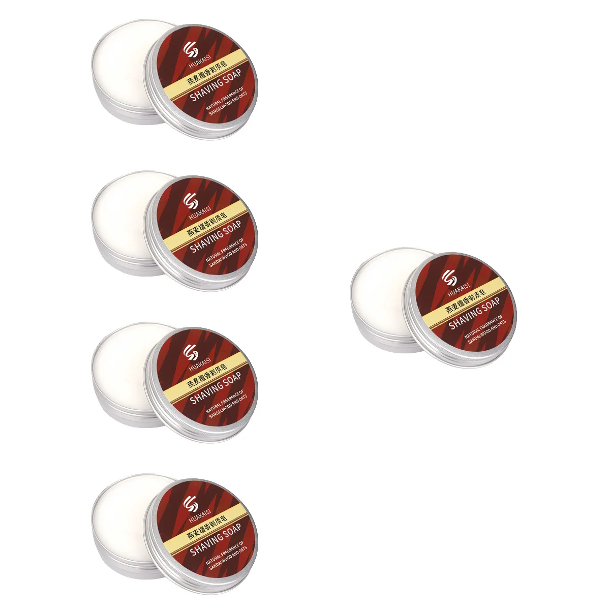 

5pcs Beard Soap Face Washing Soap Skin Care Shaving Soap Facial Soap for Male