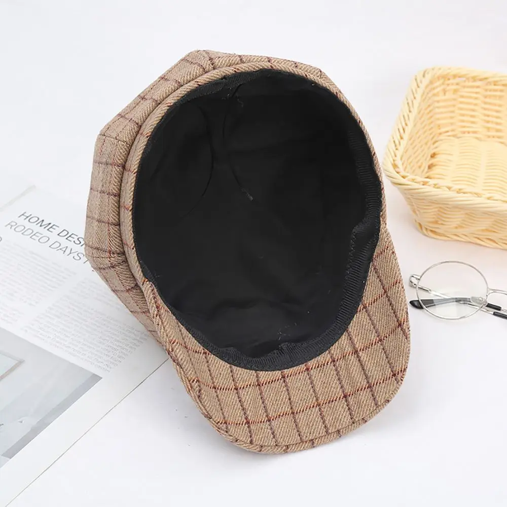 Ретро Осенняя художественная шапка сохраняют тепло Женская шерстяная художника