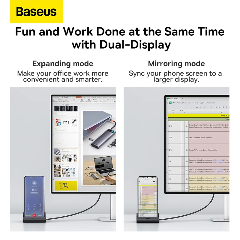 Док-станция Baseus с USB Type-C на 4K HDMI поддержка SD/TF 3 0 PD 100 Вт быстрая зарядка док-станция
