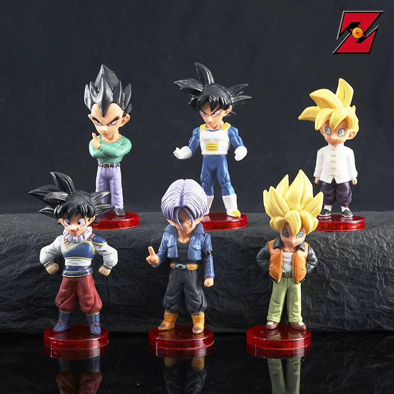 

Anime Dragon Ball Son Goku Goten Gohan Torankusu Anime Action Figures Model Vegeta Boys Figurine Toys Hobbies Manga Plate Gifts
