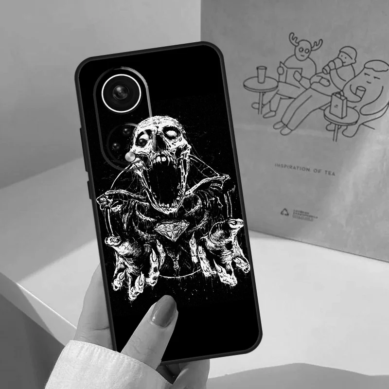 Фото Готический Модный чехол с черепом для Honor 50 Lite 10i 8X 9X, чехол для Huawei P30 P20 P40 P50 Pro Nova 5T P Smart 2021, чехол №3