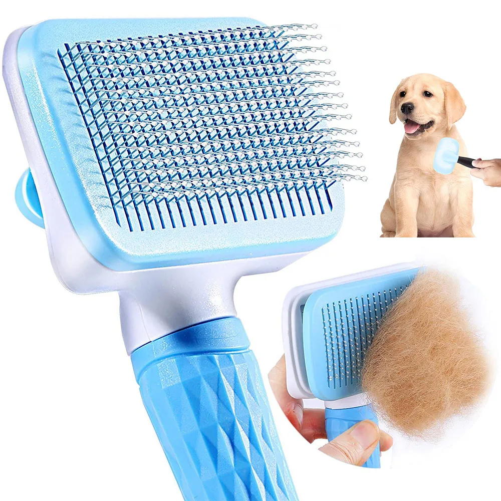 

Dog Hair Remover Brush Cat Dog Hair Grooming And Care Comb For Long Hair Dog Pet Removes Hairs Cleaning Bath Brush Dog Supplies
