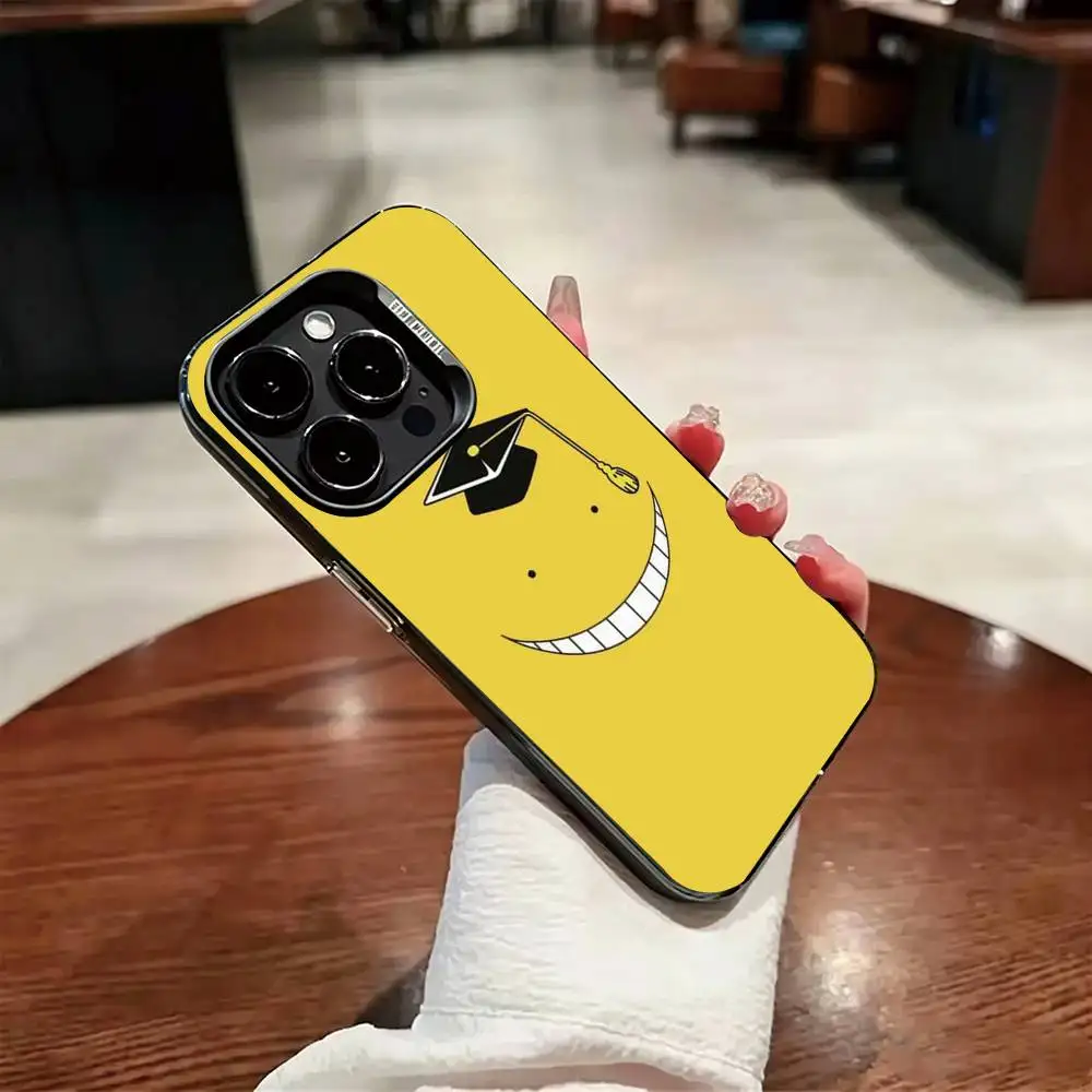 Фото Чехол для телефона Ansatsu K-Kyoshitsu Koro-sensei для iPhone 17, 16, 15, 14, 13, 12, 11 Plus, Pro Max, XS, цветной, серебристо-черный №2