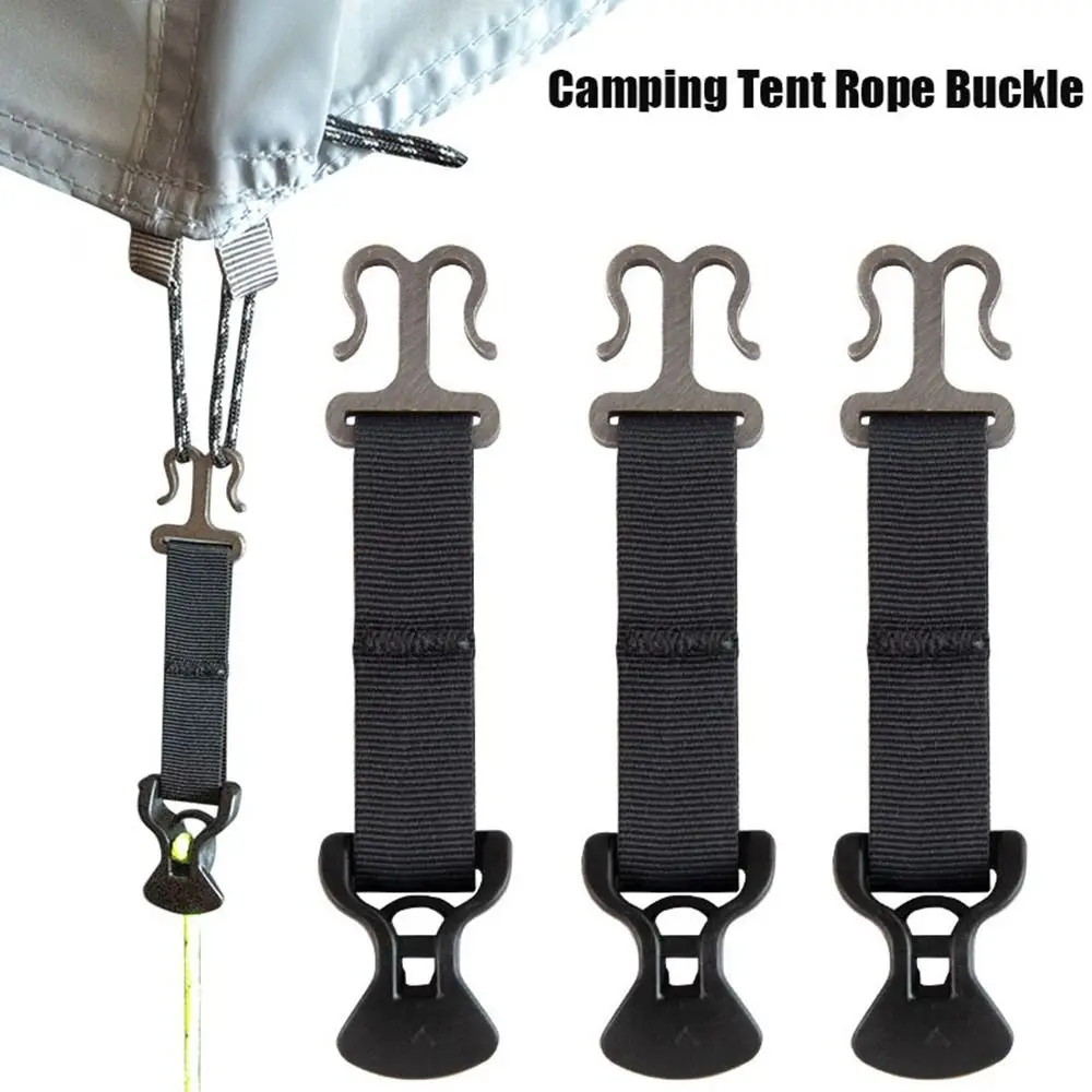 

8.5*2cm Camping Buckle High Quality Stainless Steel Black Tent Rope Buckle Ultralight Quickdraw Tent Accessories Outdoor Tool