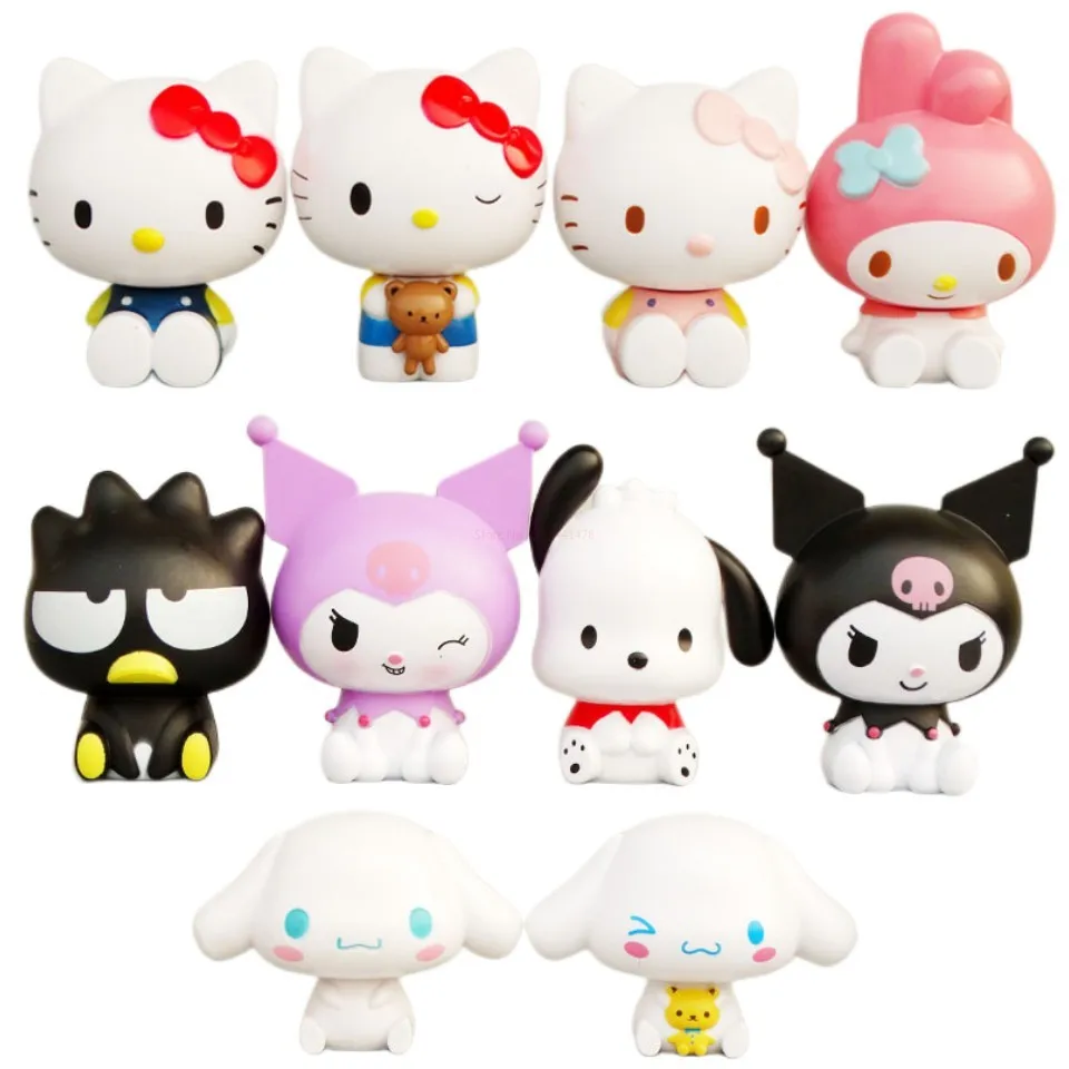 

Sanrio Family Pochacco Kuromi Pompompurin Doll Model Cake Decoration Desktop Office Decorations Wholesale Of Student Stationery
