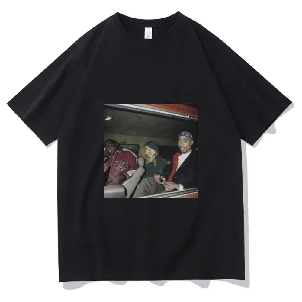

FASHION Rapper Tee Hip Hop Tupac 2pac Biggie Smalls Tshirt The Notorious B.I.G T-shirt Vintage Men Women Casual T Shirts Tops