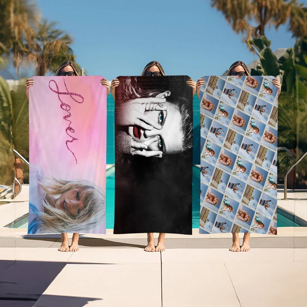 Пляжное Полотенце T-taylor-swift Быстросохнущее Мягкое Впитывающее Спортивное Из