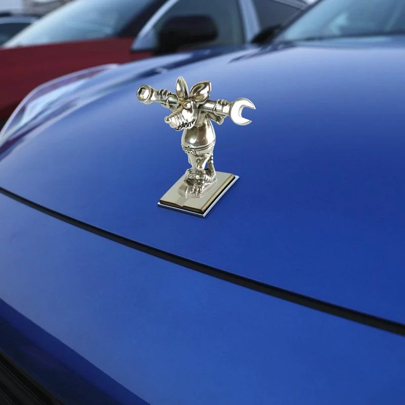 

Creative Rod The Rat Mechanic Rat Rod Hot Rod Cover Ornament Resin Crafts Decorative Living Home Room Decoration Accessories