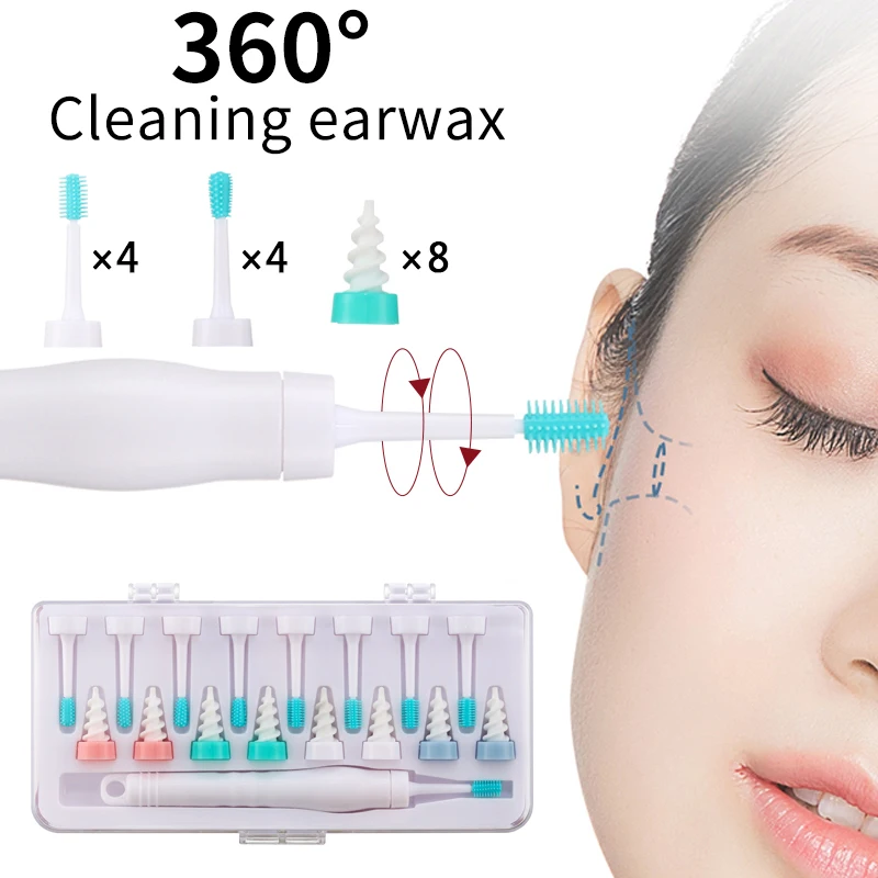 

2022 New 3 In 1 Ear Cleaner Silicon Ear Spoon Tool Set 16 Pcs Care Soft Spiral For Ears Cares Health Tools Ear Wax Removal Tool
