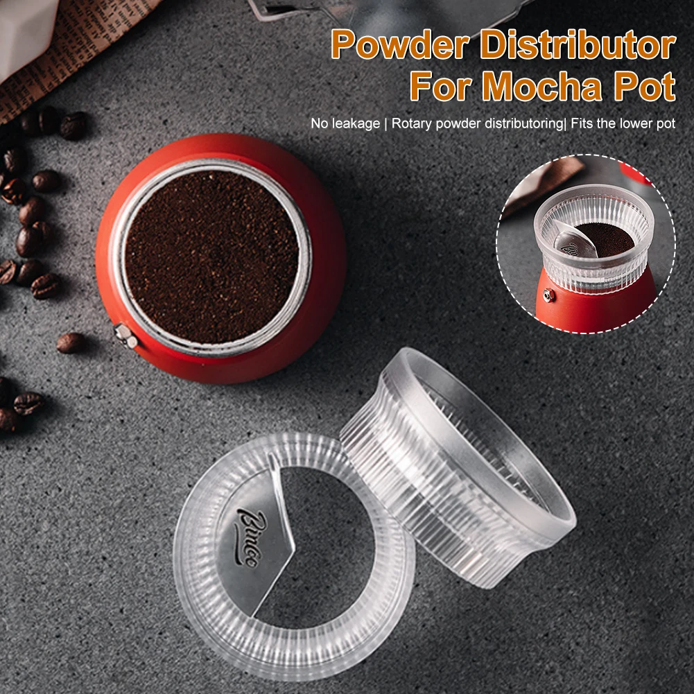 

Coffee Tampers For 150ML Moka Pot Rotary Powder Dosing Ring Coffee Distributor Leveler For Home Cafe Coffee Tools Accessories